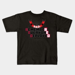 Red friday remember everyone deployed Kids T-Shirt